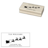 クリスマスサンタトインデア差出人住所 ラバースタンプ (押印)