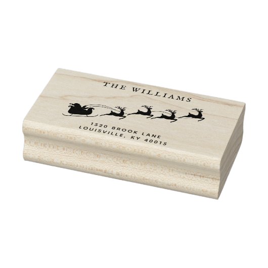 クリスマスサンタトインデア差出人住所 ラバースタンプ (スタンプ)