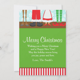 クリスマスサンタトインデア足 シーズンカード