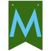 クリスマスサンタトナカイ緑のバンティングバナー バンティングフラッグ (第1の旗)