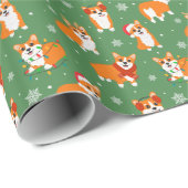 クリスマスサンタトナディアハッピーコルギドッグペット ラッピングペーパー (ロールコーナー)
