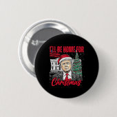 クリスマスサンタトランプおもしろいクリスマスPに帰郷 缶バッジ (正面&裏面)