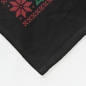 クリスマスサンタトランプおもしろいクリスマスPの家に フリースブランケット (角)