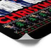 クリスマスサンタトランプおもしろいクリスマスPの家に ポスター (角)