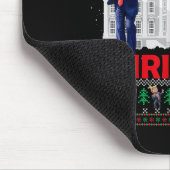 クリスマスサンタトランプおもしろいクリスマスPの家に マウスパッド (コーナー)