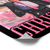 クリスマスサンタトランプピンククリスマスPに帰省 ポスター (角)