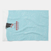 クリスマスサンタドッグスのキッチンタオル キッチンタオル (横)