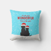 クリスマスサンタドッグス装飾用クッション クッション (正面)