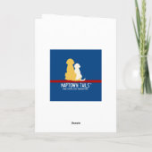 クリスマスサンタドッグ挨拶カード カード (裏面)