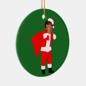 クリスマスサンタドナルドトランプ セラミックオーナメント (右)