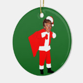 クリスマスサンタドナルドトランプ セラミックオーナメント (左)