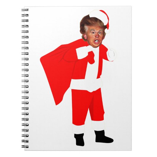 クリスマスサンタドナルドトランプ ノートブック (正面)