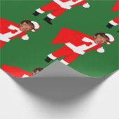 クリスマスサンタドナルドトランプ ラッピングペーパー (角)