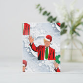 クリスマスサンタドナルド・トランプ シーズンポストカード (スタンド正面)