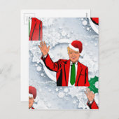 クリスマスサンタドナルド・トランプ シーズンポストカード (正面/裏面)