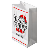 クリスマスサンタナナクロースおもしろいホリデイ スモールペーパーバッグ (正面アングル)