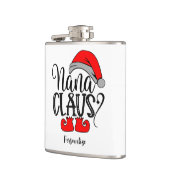 クリスマスサンタナナクロースおもしろいホリデーユーモア フラスク (左)