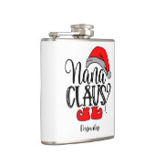 クリスマスサンタナナクロースおもしろいホリデーユーモア フラスク (右)