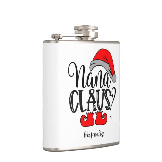 クリスマスサンタナナクロースおもしろいホリデーユーモア フラスク (右)