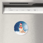 クリスマスサンタハットでパグ マグネット (インサイチュ (食洗機))