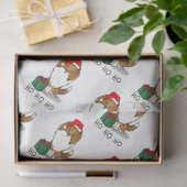 クリスマスサンタハットシェットランドシェプドッグ(sable)かわいい 薄葉紙 (ギフト)