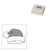 クリスマスサンタハットスケッチクリスマスハットスケッチ ラバースタンプ (押印)