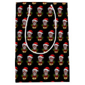 クリスマスサンタハットデイオブザデッドシュガースカル ミディアムペーパーバッグ (正面)