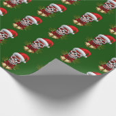 クリスマスサンタハットデイオブザデッドシュガースカル ラッピングペーパー (角)