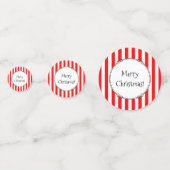 クリスマスサンタハットドイツの羊飼い犬かわいい コンフェッティ (裏面)