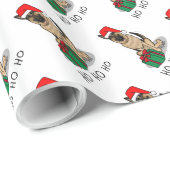 クリスマスサンタハットドイツの羊飼い犬かわいい ラッピングペーパー (ロールコーナー)