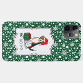 クリスマスサンタハットビーグル（トリカラー3）犬かわいい Case-Mate iPhoneケース (裏面(横))