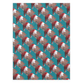 クリスマスサンタハットホース テーブルクロス (正面)