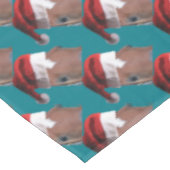 クリスマスサンタハットホース テーブルクロス (アングル)