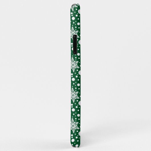 クリスマスサンタハットヨークシャーテリアーヨークシャーテリアかわいい Case-Mate iPhoneケース (裏面/右)