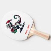 クリスマスサンタハットラプター 卓球ラケット (横)