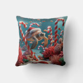 クリスマスサンタハット付きウミガメ クッション (裏面)