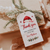 クリスマスサンタハット誕生日パーティー ギフトタグ