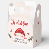 クリスマスサンタハット誕生日パーティー フェイバーボックス (オープン)
