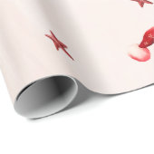 クリスマスサンタハット誕生日パーティー ラッピングペーパー (ロールコーナー)