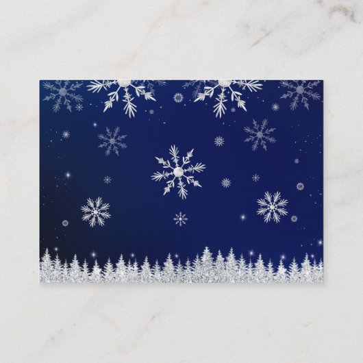 クリスマスサンタハット赤ちゃんシャワーおむつラッフル エンクロージャーカード (裏面)