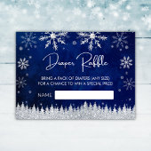 クリスマスサンタハット赤ちゃんシャワーおむつラッフル エンクロージャーカード