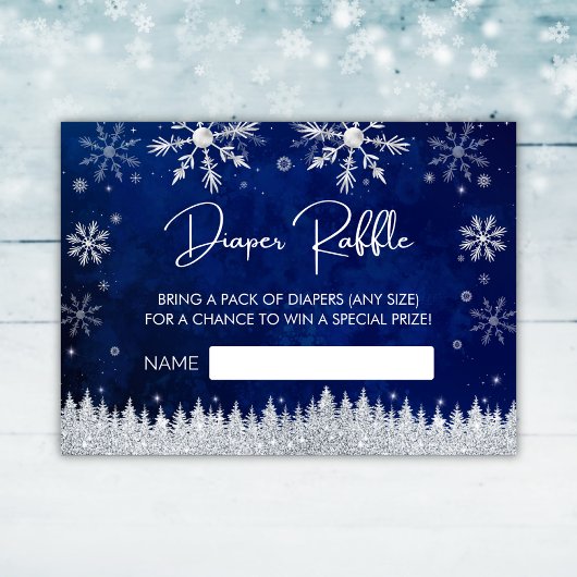 クリスマスサンタハット赤ちゃんシャワーおむつラッフル エンクロージャーカード