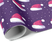 クリスマスサンタハット ラッピングペーパー (ロールコーナー)