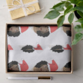 クリスマスサンタハット、黒人女性、ナチュラルヘア 薄葉紙 (ギフト)