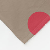 クリスマスサンタハット、黒人女性、赤いドット、ブラウン フリースブランケット (角)