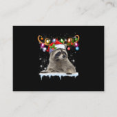 クリスマスサンタハトラクーンパジャマ エンクロージャーカード (正面)