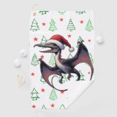 クリスマスサンタハプテロダクティル ゴルフタオル (インサイチュ)