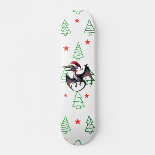 クリスマスサンタハプテロダクティル スケートボード (正面)