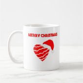 クリスマスサンタハートコーヒーマグ コーヒーマグカップ (左)