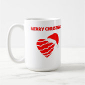 クリスマスサンタハートコーヒーマグ コーヒーマグカップ (左)
